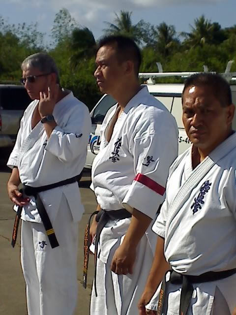 Sensei Kin (Branch Chief Guam), Senpai Tony and Senpai Rodney