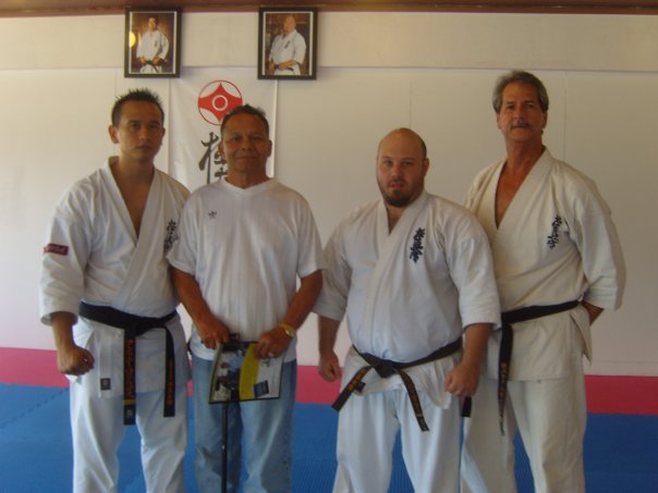 Hagatna Martial Arts Center black belts with Joe Tedtaotao and Carlos Palacios