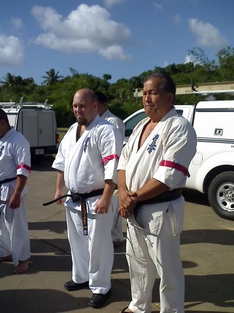 Senpai Chris (Senpai Carlos' first and only black belt and Senpai Sylvestre